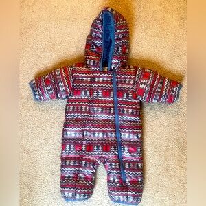 Columbia Kids Frosty Freeze Bunting (Infant) Red Element Zigzag 0-3 Months